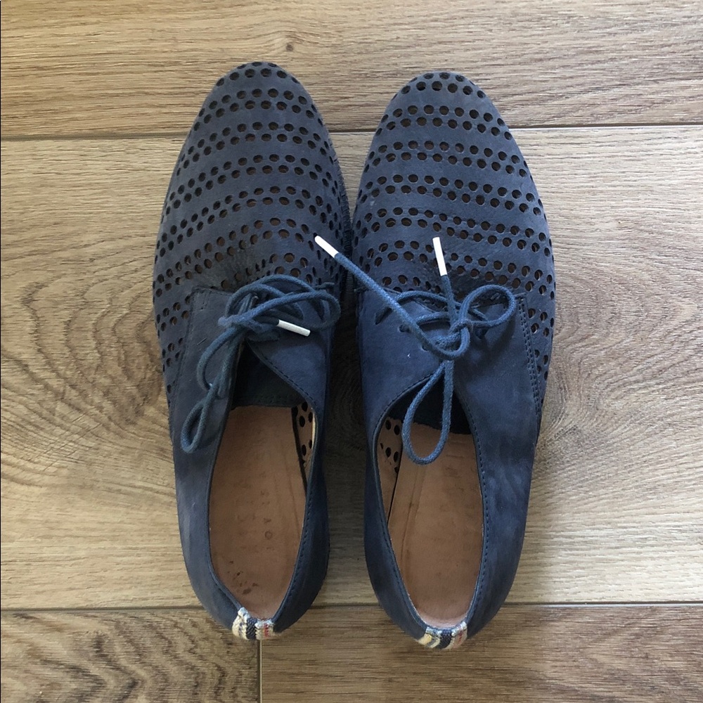 Women’s Hispanitas Joy is a Choice Navy Perforated Lace-Up Sneakers